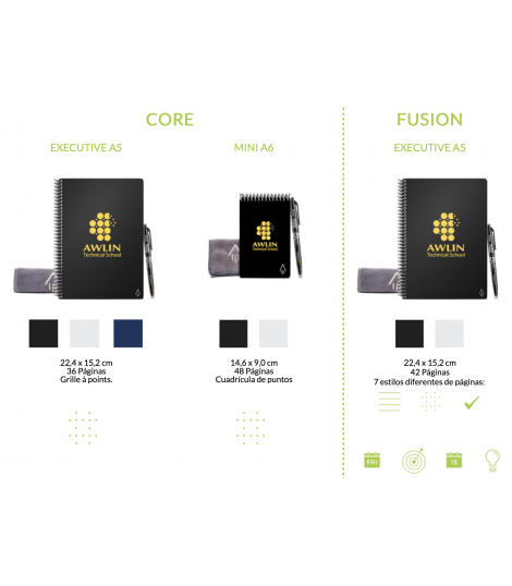 Rocketbook® Libreta digital reutilizable infinitas veces personalizada