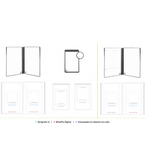 Rocketbook® Libreta digital reutilizable infinitas veces personalizada