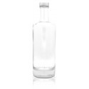 Botella de cristal con tapón estilo aluminio cuello largo personalizada