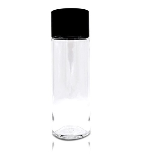 Botella de cristal con tapón negro 50cl personalizada