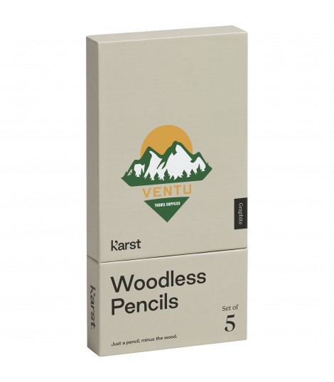 Set de 5 lapices de grafito 2B sin madera K arst