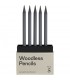 Set de 5 lapices de grafito 2B sin madera K arst