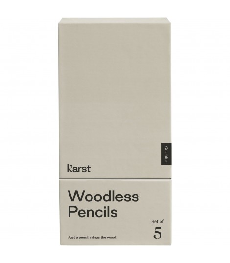 Set de 5 lapices de grafito 2B sin madera K arst