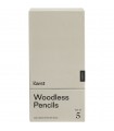 Set de 5 lapices de grafito 2B sin madera K arst
