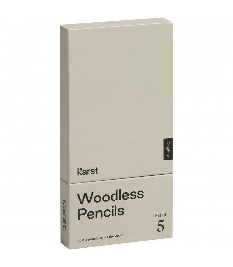 Set de 5 lapices de grafito 2B sin madera K arst