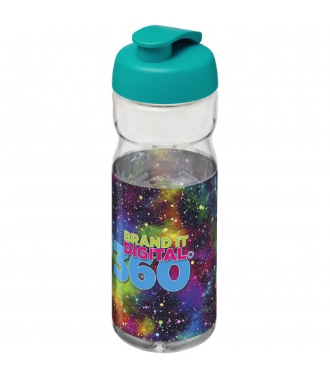 Bidon deportivo con Tapa Flip de 650 ml H2O Base
