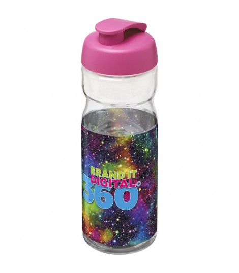 Bidon deportivo con Tapa Flip de 650 ml H2O Base