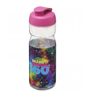 Bidon deportivo con Tapa Flip de 650 ml H2O Base