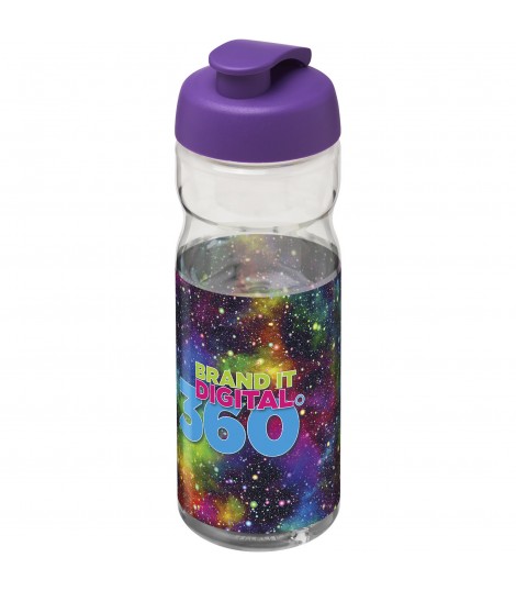 Bidon deportivo con Tapa Flip de 650 ml H2O Base