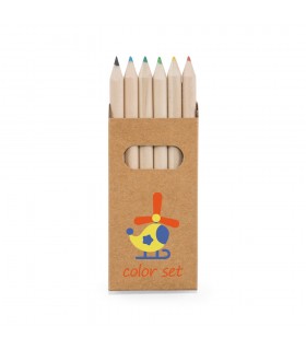 BIRD Caja con 6 lapices de color