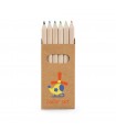 BIRD Caja con 6 lapices de color