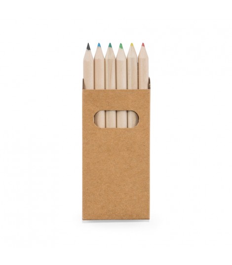 BIRD Caja con 6 lapices de color