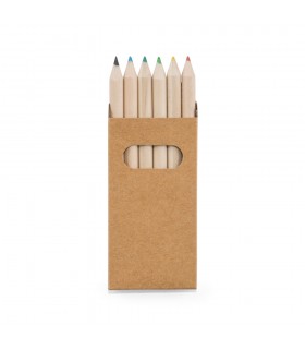 BIRD Caja con 6 lapices de color