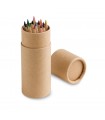 CYLINDER Caja con 12 lapices de color