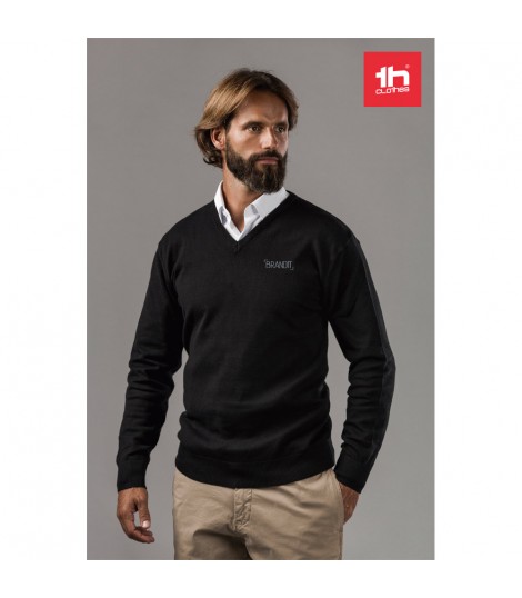 THC MILAN Jersey con cuello en V para hombre