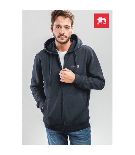 THC AMSTERDAM Sudadera para hombre con cremallera y capucha
