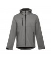 THC ZAGREB Chaqueta softshell para hombre con capucha removible