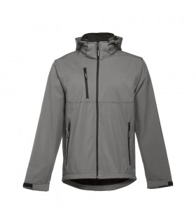 THC ZAGREB Chaqueta softshell para hombre con capucha removible