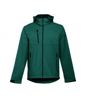 THC ZAGREB Chaqueta softshell para hombre con capucha removible