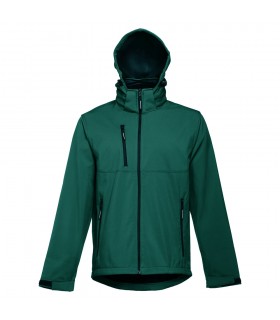 THC ZAGREB Chaqueta softshell para hombre con capucha removible