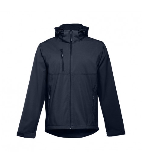 THC ZAGREB Chaqueta softshell para hombre con capucha removible