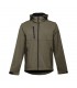 THC ZAGREB Chaqueta softshell para hombre con capucha removible