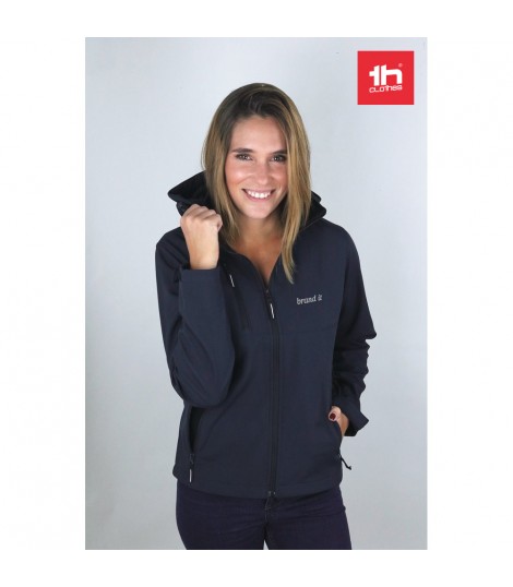 THC ZAGREB WOMEN Chaqueta softshell para mujer con capucha removible