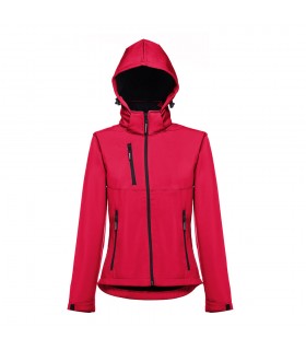 THC ZAGREB WOMEN Chaqueta softshell para mujer con capucha removible