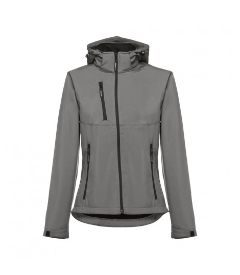 THC ZAGREB WOMEN Chaqueta softshell para mujer con capucha removible