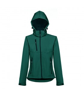 THC ZAGREB WOMEN Chaqueta softshell para mujer con capucha removible