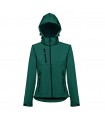 THC ZAGREB WOMEN Chaqueta softshell para mujer con capucha removible