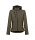 THC ZAGREB WOMEN Chaqueta softshell para mujer con capucha removible