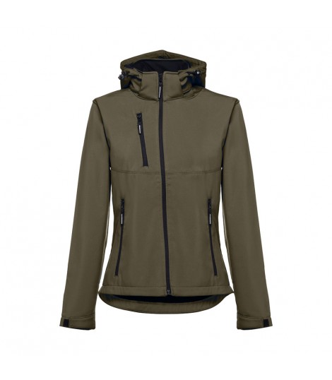 THC ZAGREB WOMEN Chaqueta softshell para mujer con capucha removible