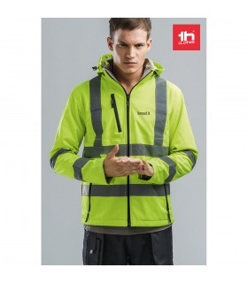 THC ZAGREB WORK Chaqueta de alta visibilidad para hombre con capucha removible