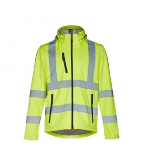 THC ZAGREB WORK Chaqueta de alta visibilidad para hombre con capucha removible