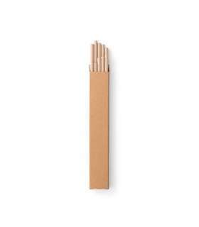 LAMONE Juego de 10 pajitas de papel kraft