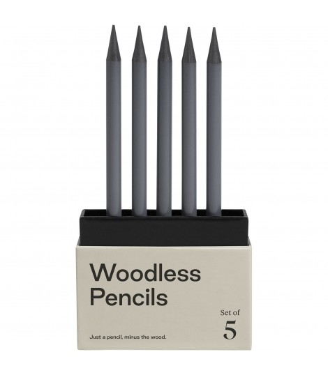Set de 5 lapices de grafito 2B sin madera K arst