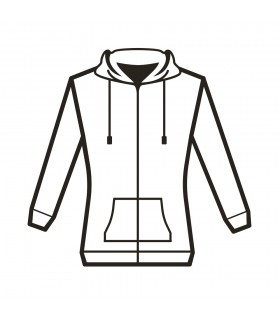 THC AMSTERDAM WOMEN WH Sudadera de mujer con cremallera y capucha