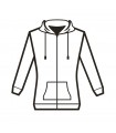 THC AMSTERDAM WOMEN WH Sudadera de mujer con cremallera y capucha