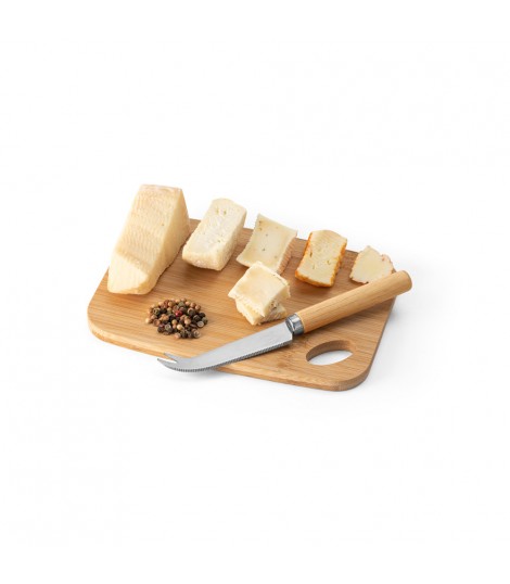 CAPPERO Tabla de quesos y juego de cuchillos