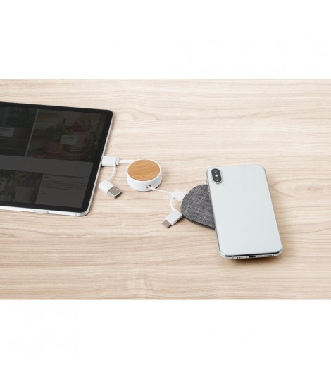 RUBINS Cable retractil 5 en 1