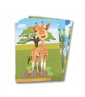 MADAGASCAR juego de pegatinas