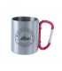 Taza metálica con mosquetón