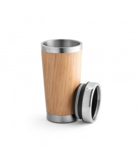 PIETRO Vaso de viaje de bambu de 500 ml