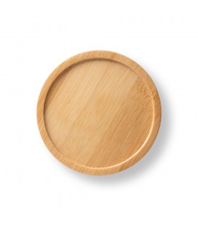 FANGIO Taza de ceramica con tapa y base de bambu de 250 ml