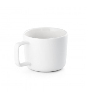 FANGIO Taza de ceramica con tapa y base de bambu de 250 ml
