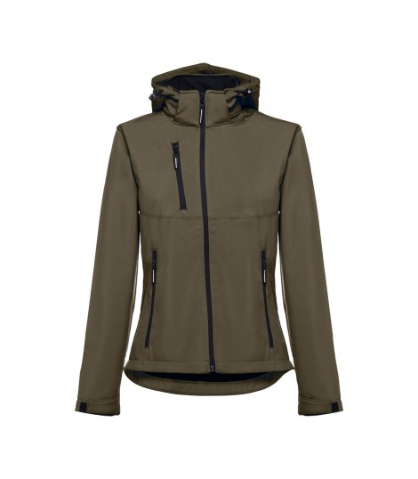 THC ZAGREB WOMEN Chaqueta softshell para mujer con capucha removible