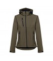 THC ZAGREB WOMEN Chaqueta softshell para mujer con capucha removible