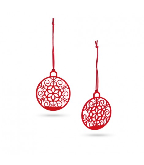 99330 Set de 2 adornos de Navidad