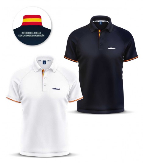 Polo fabricación bandera España